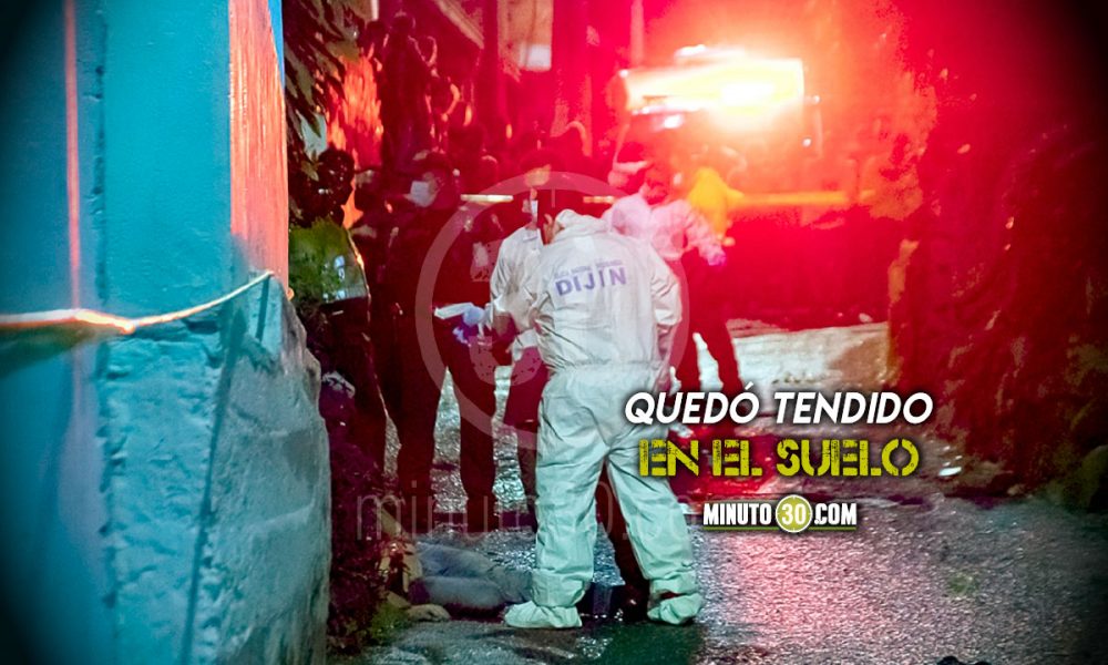 Hombre asesinado a bala en Sabaneta