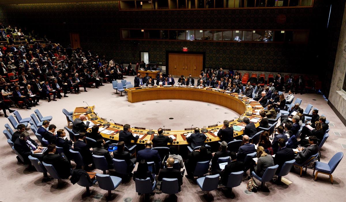ONU acepta ampliar funciones de su misión para apoyar la paz en Colombia 1 Vista general de una reunión del Consejo de Seguridad de Naciones Unidas solicitada por Estados Unidos, en Nueva York, Nueva York (EE. UU.). EFE/ Justin Lane/Archivo
