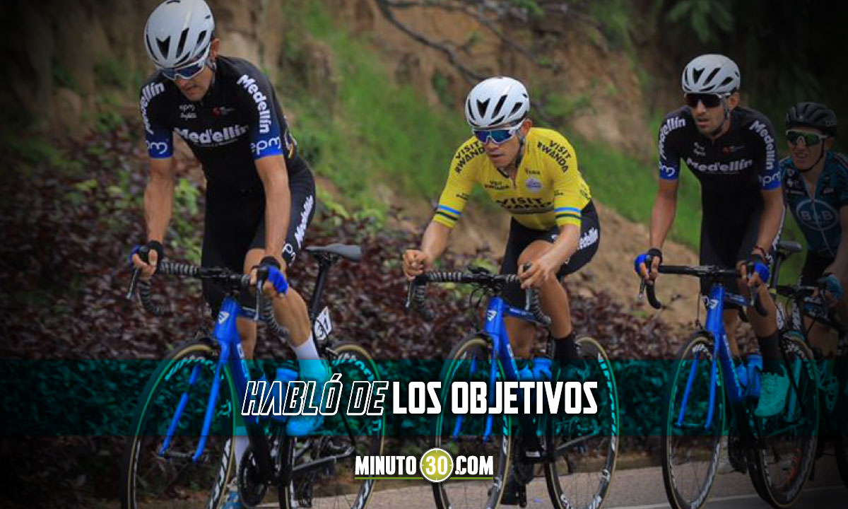 Colombianos se rotan el liderato del Tour de Ruanda 1 oscar Sevilla celebra el buen inicio del Team Medellin en el Tour de Ruanda