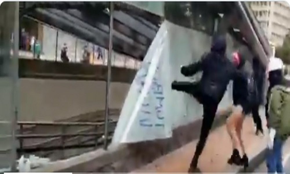 paro nacional-estación-Transmilenio