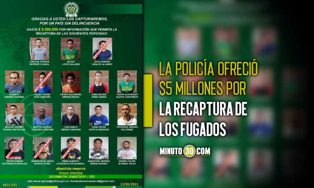 Recapturaron a 5 de 18 fugados de estación policía Manrique