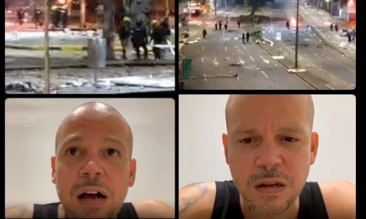 VIDEO. Reacción de Residente tras estar en un en vivo con manifestantes en Cali 1 residente