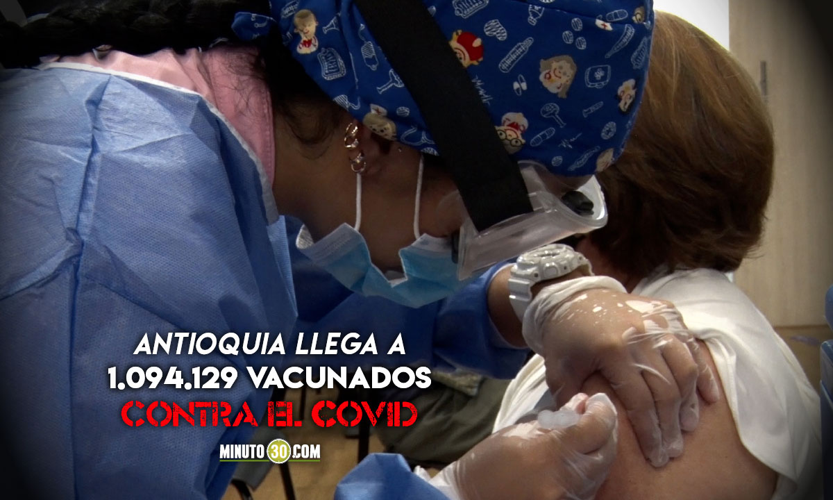 El 81.39% del talento humano en salud de Antioquia han recibido la primera dosis de la vacuna contra el Covid 1 El 81.39% del talento humano en salud de Antioquia han recibido la primera dosis de la vacuna contra el Covid