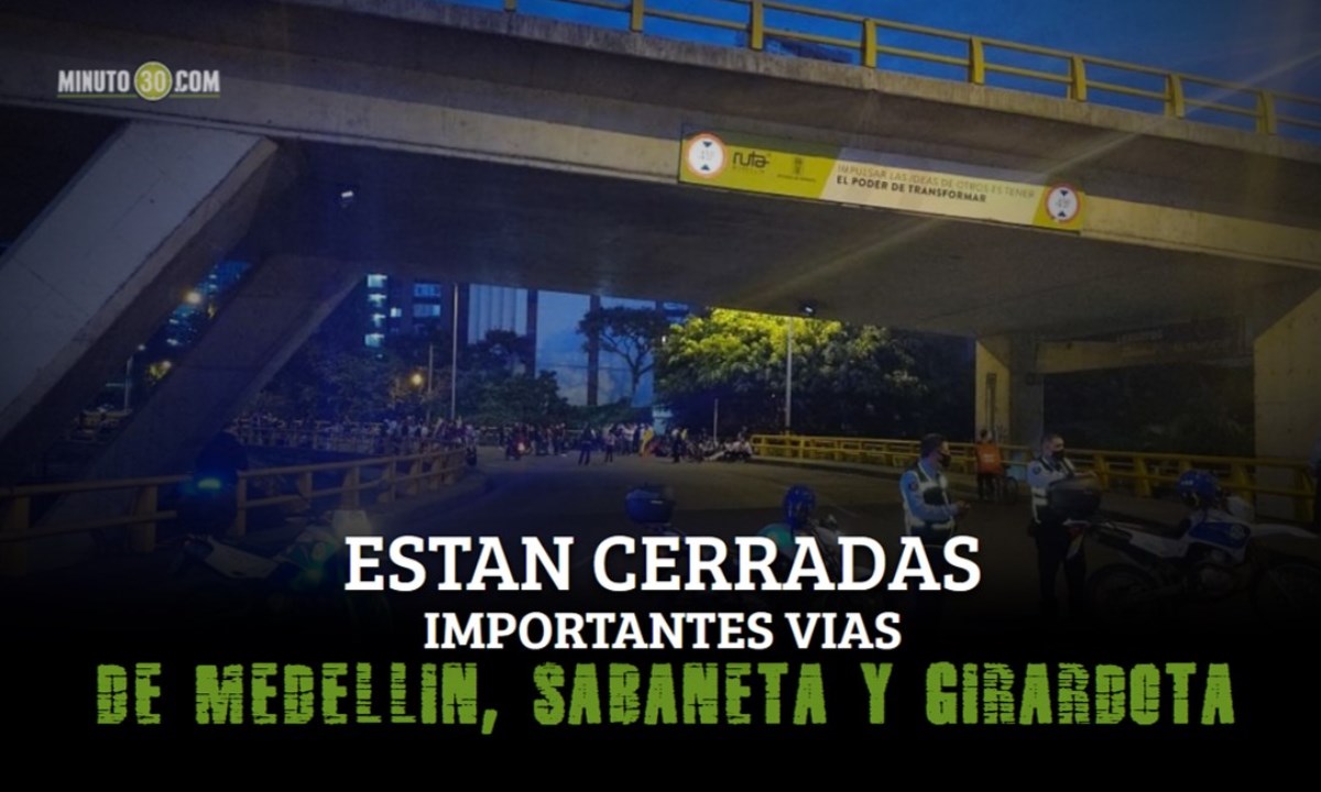 ¡PILAS! Manifestantes bloquean La Avenida Las Vegas y más vías del Area Metropolitana 1 vias cerradas portada