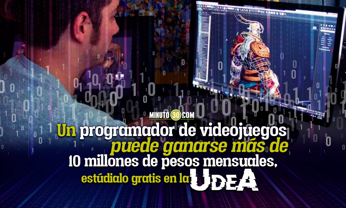 Un programador de videojuegos puede ganarse más de 10 millones de pesos mensuales, estúdialo gratis en la UdeA 1 videojuegos