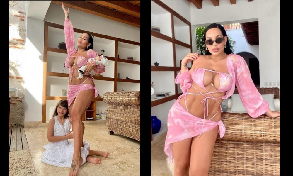 El cuerpazo de Andrea Valdiri a pocos días del parto