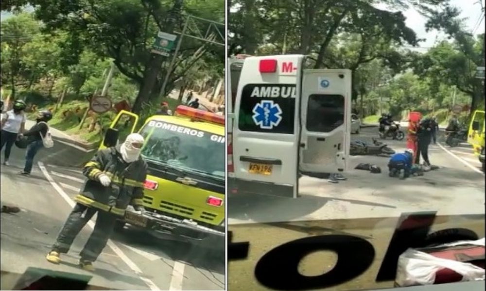 Bomberos-accidente-motocicleta