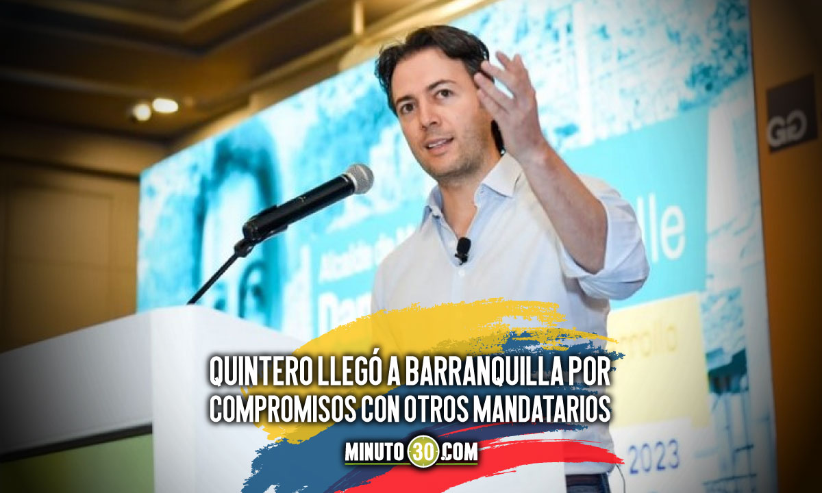 Daniel Quintero sí estuvo en Barranquilla, pero no fue el único alcalde que presenció el partido 1 Daniel Quintero