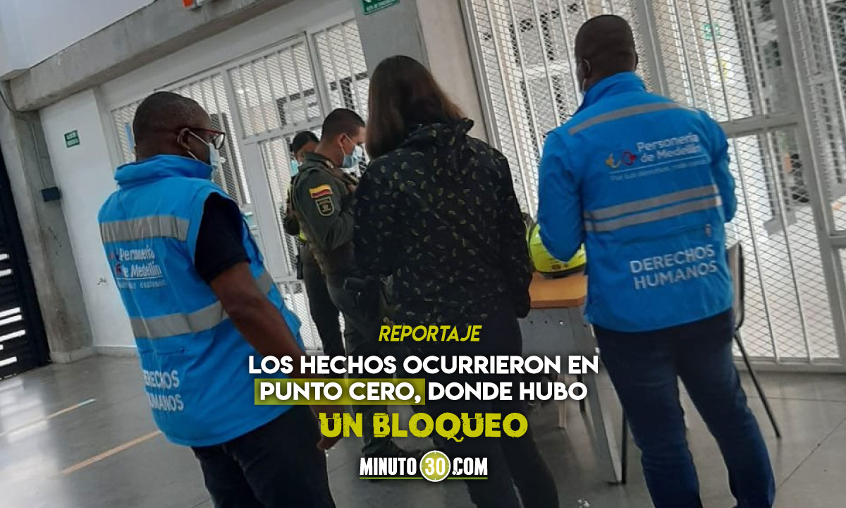 Video: Dos integrantes de la Personería de Medellín fueron amenazados por manifestantes 1 Personería