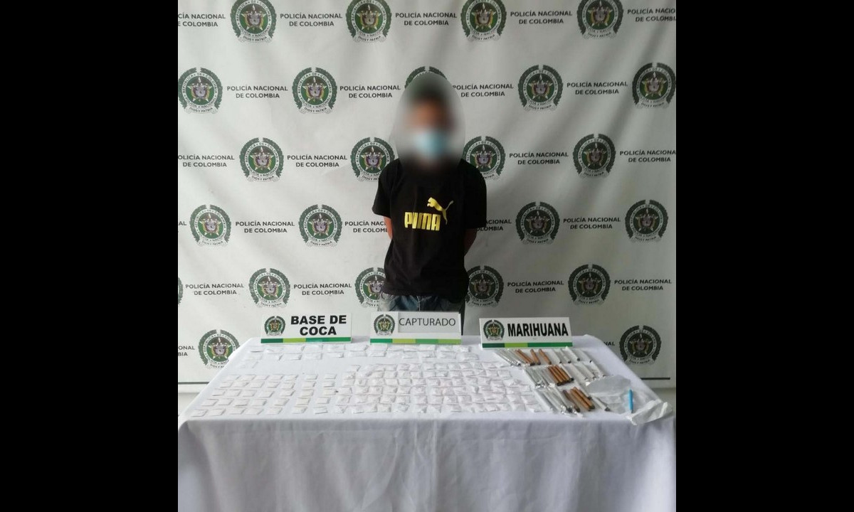 ¡Estaba cargadito! Capturaron a este sujeto con droga en Itagüí 1 ¡Estaba cargadito! Capturaron este sujeto con droga en Itagüí