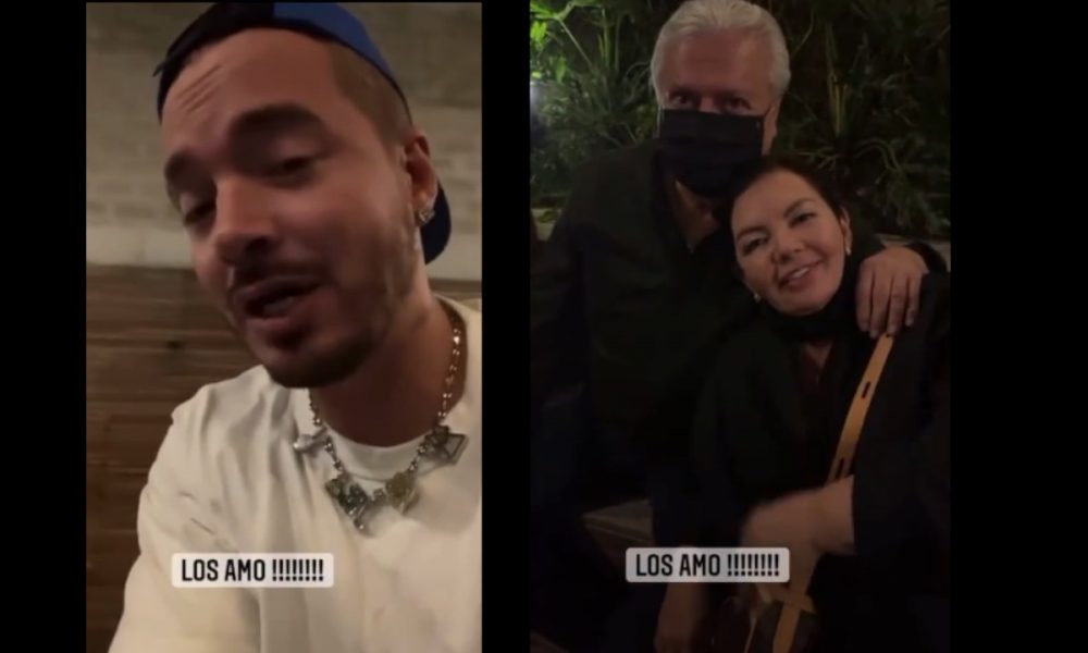 ¡'No cabe de la dicha'!: J Balvin y su felicidad por estar en Medellín y ver a sus papás