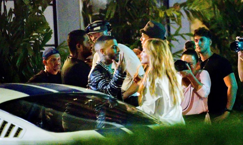 Jennifer López y el rapero Rauw Alejandro ruedan un video clip en Miami Beach