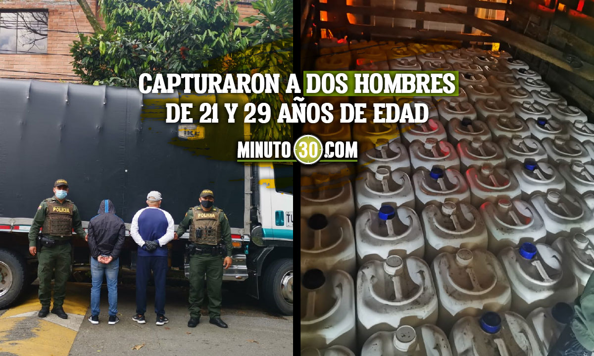 EN VIDEO: La Policía cogió 469 galones de ácido sulfúrico, que iban a usar para la producción de droga 1 ácido sulfúrico