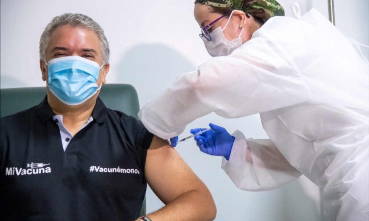 Presidente Duque recibió la vacuna contra el Covid 1 Presidente Duque recibió la vacuna contra el Covid