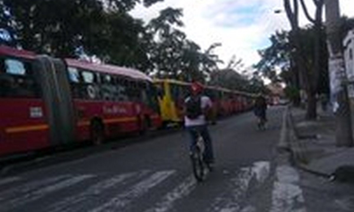 Transmilenio bogota marcha