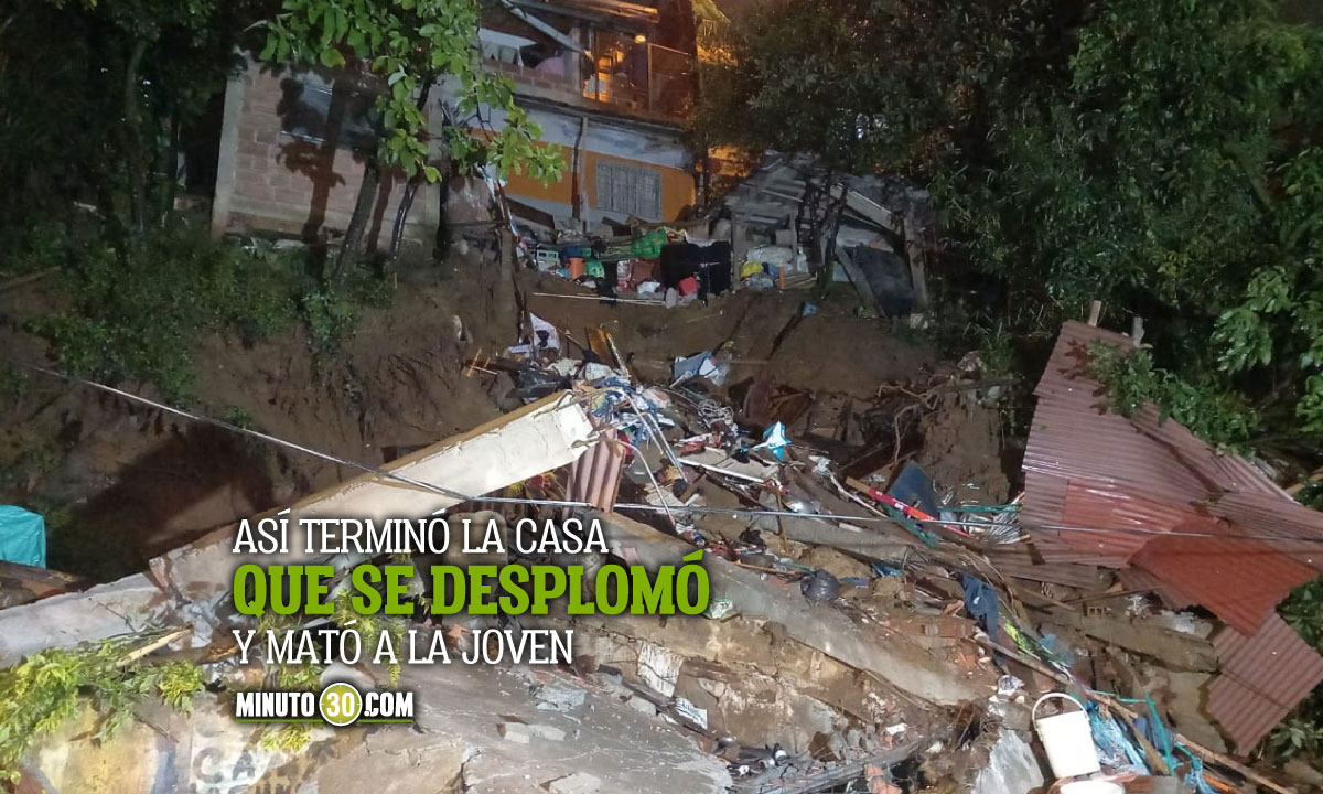 Video: Una joven muerta y varias viviendas desalojadas, el saldo de las lluvias en Medellín 1 Lluvias