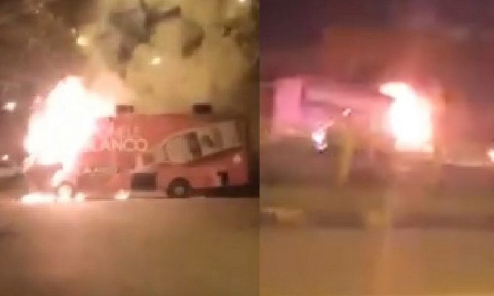 Anoche quemaron tres vehículos durante desmanes en Cali