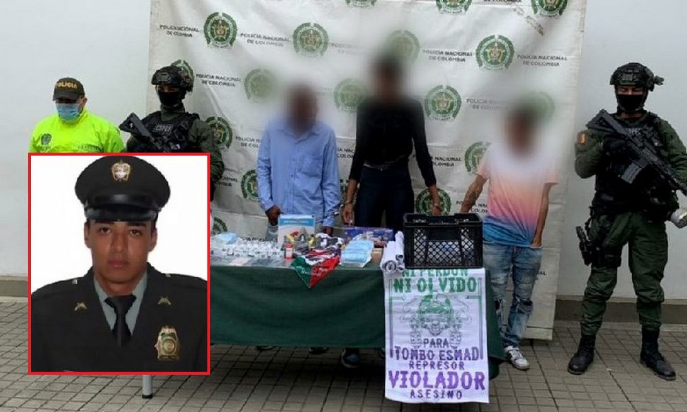 Capturados por homicidio de patrullero Carlos Rincón en Cali