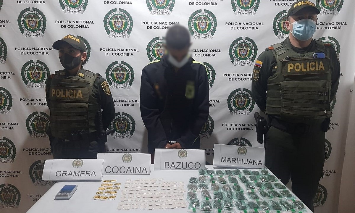 Lo cogieron con cocaína, bazuco y marihuana en Maceo, Antioquia 1 Capturado en Maceo con varias dosis de estupefacientes