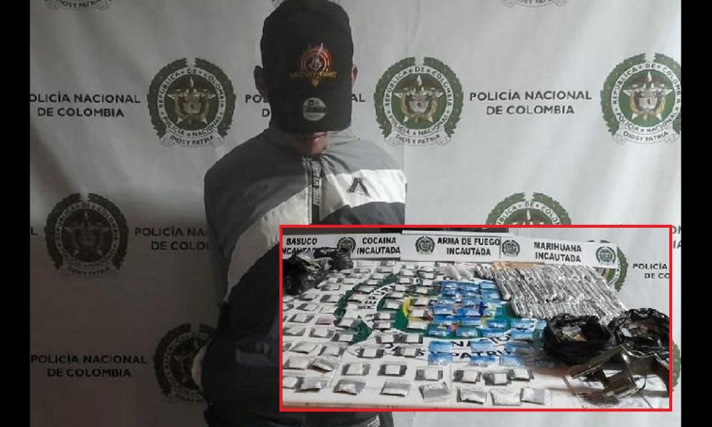 Capturado en La Avanzada con droga y un revólver