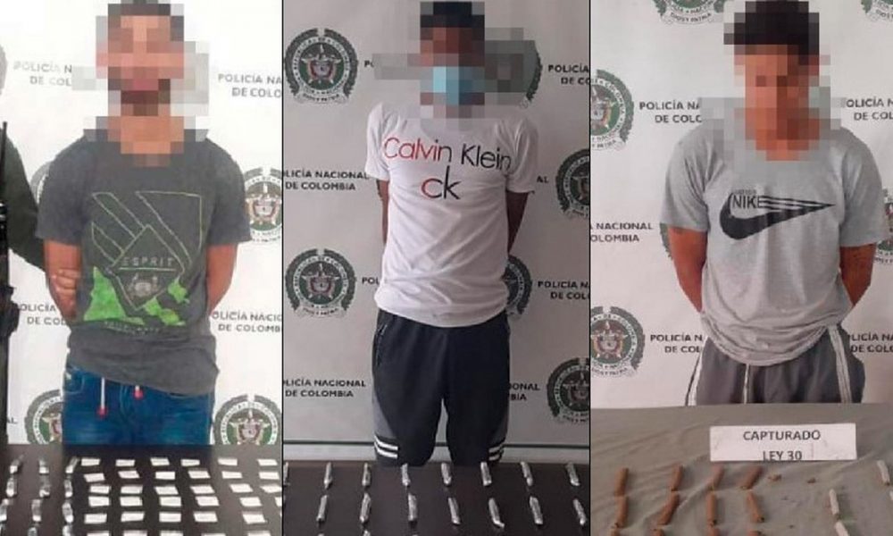 Capturados en Manrique con varias dosis de estupefacientes