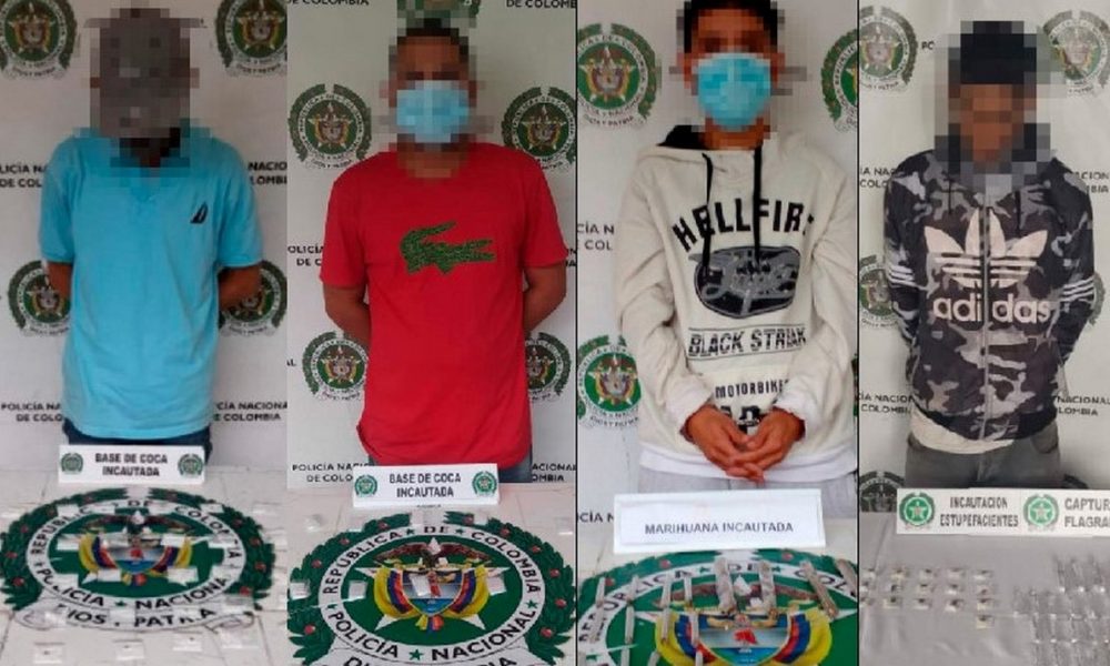 Capturados en Medellín con varias dosis de estupefacientes