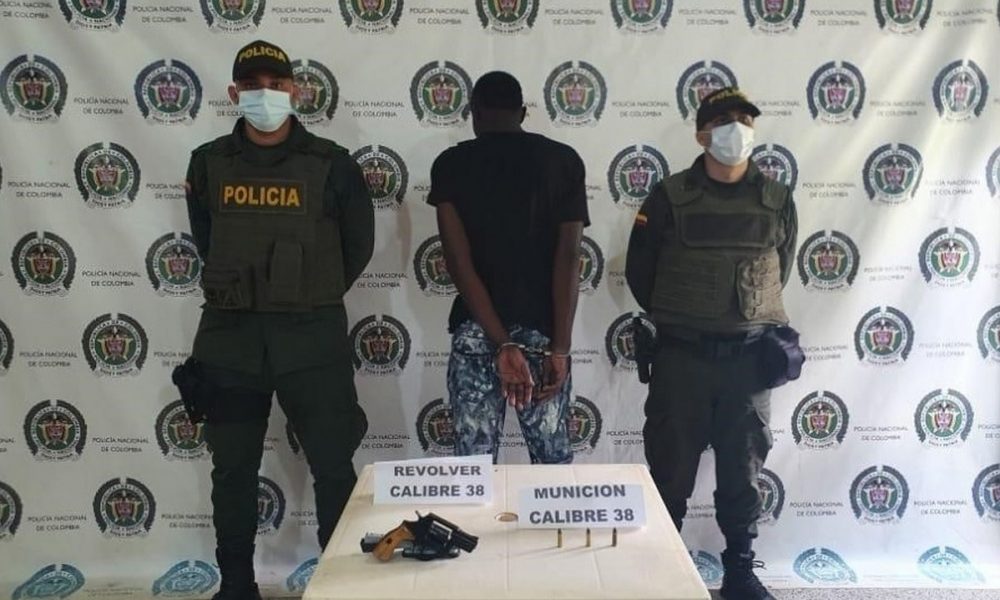 Capturado en Turbo con un revólver calibre 38