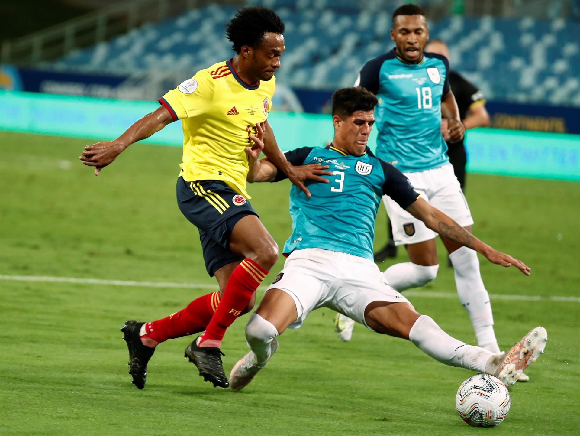 FOTOS: Una fantasía de Cardona da revancha a Colombia ante Ecuador en el debut 2 colombia copa america2