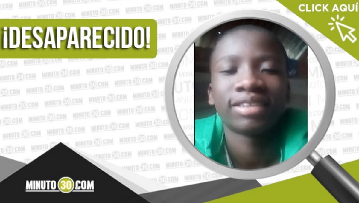 Johan Smith Palacios Palacios de 14 años desapareció en Medellín 1 Johan Smith Palacios Palacios desaparecido