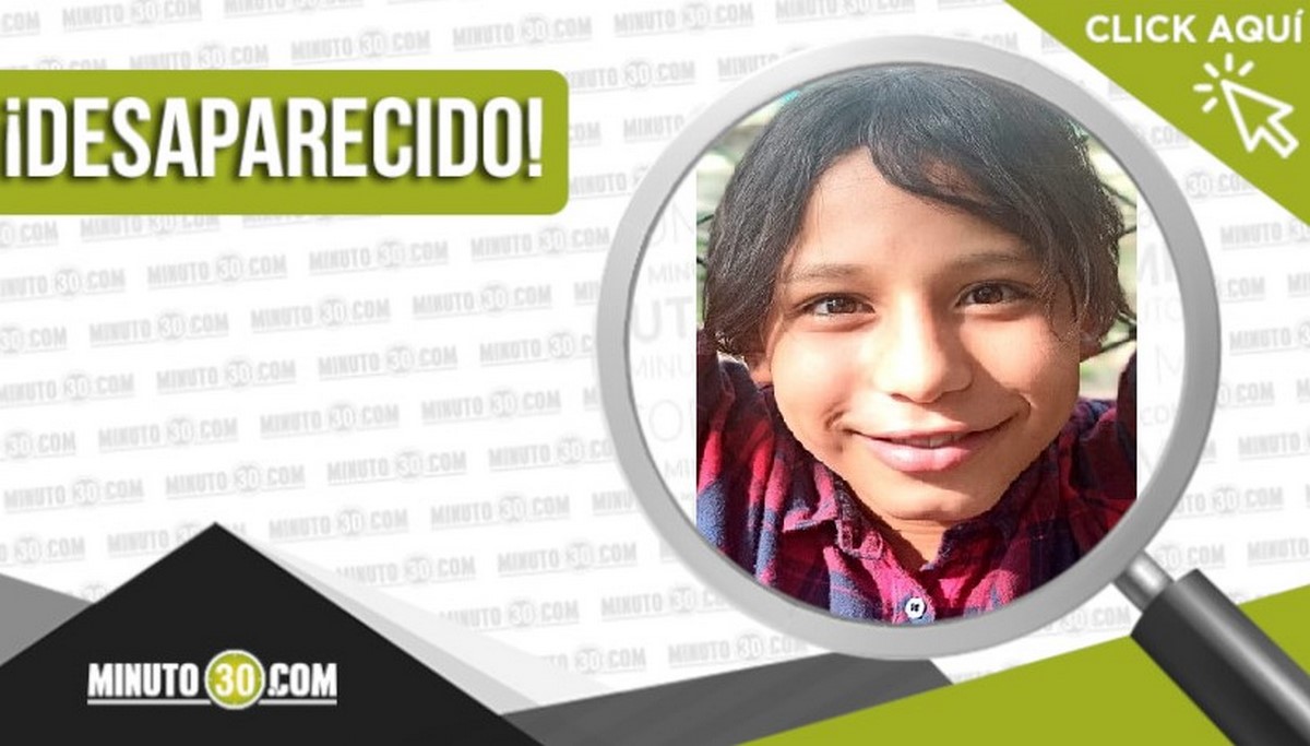 El menor Miguel Ángel Arboleda Montoya está desaparecido en Medellín 1 Miguel Ángel Arboleda Montoya desaparecido