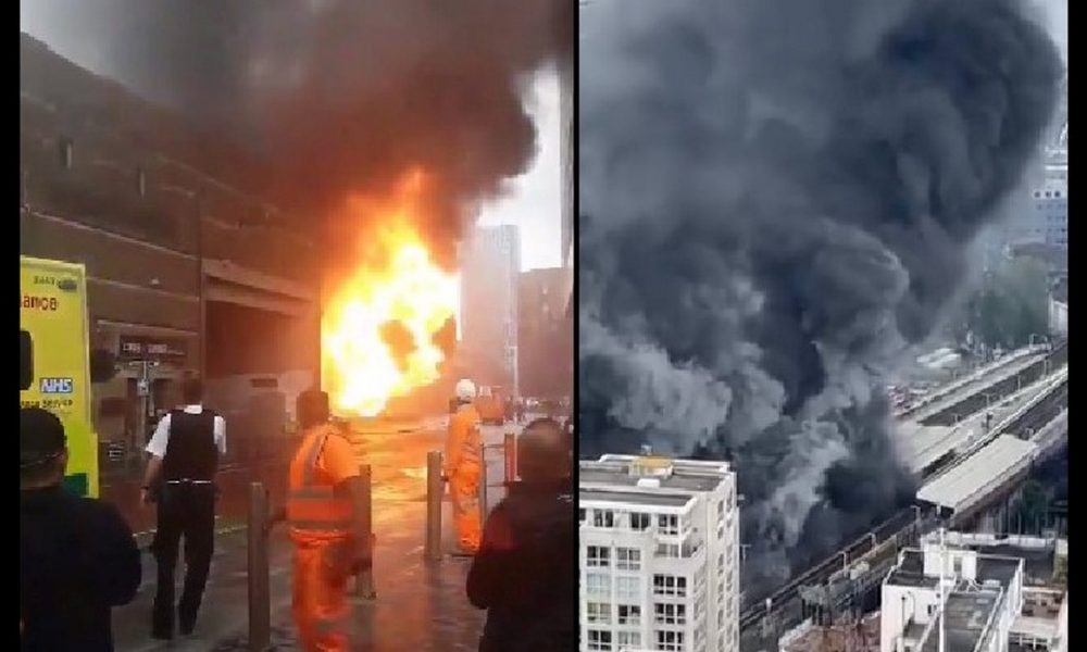 Incendio en una estación del Metro de Londres