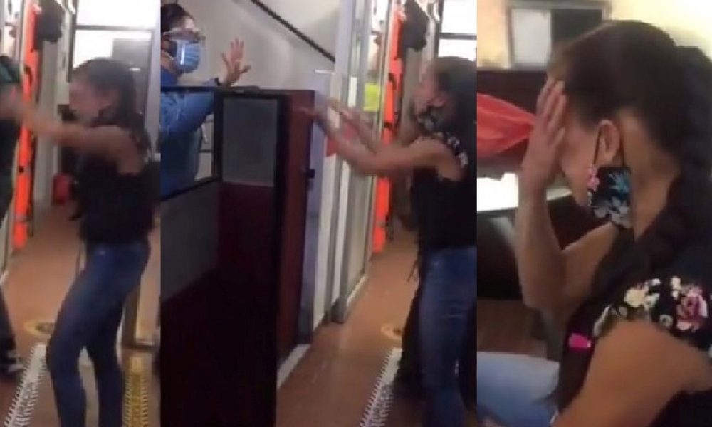 Mujer pide a gritos ser atendida por notario en Bucaramanga