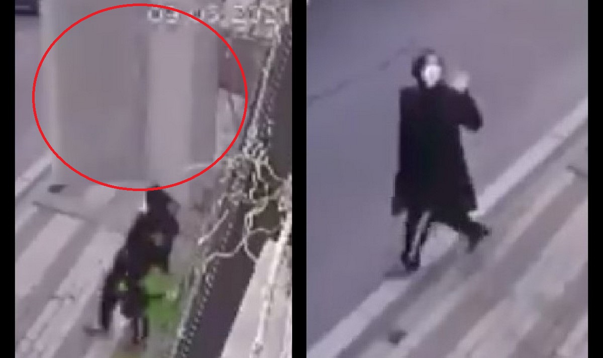 VIDEO: ¡Qué impresión! Tiraron un sofá por una ventana y por poco aplasta a una mujer 1 Sofá casi aplasta a una mujer en Turquía