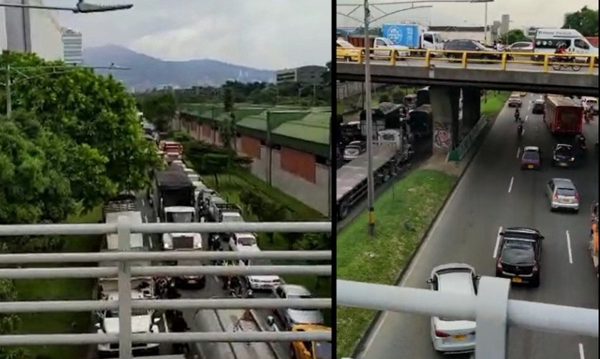 Reportan tremendo trancón en la Av. Regional a la altura de Bancolombia 1 trancon regional