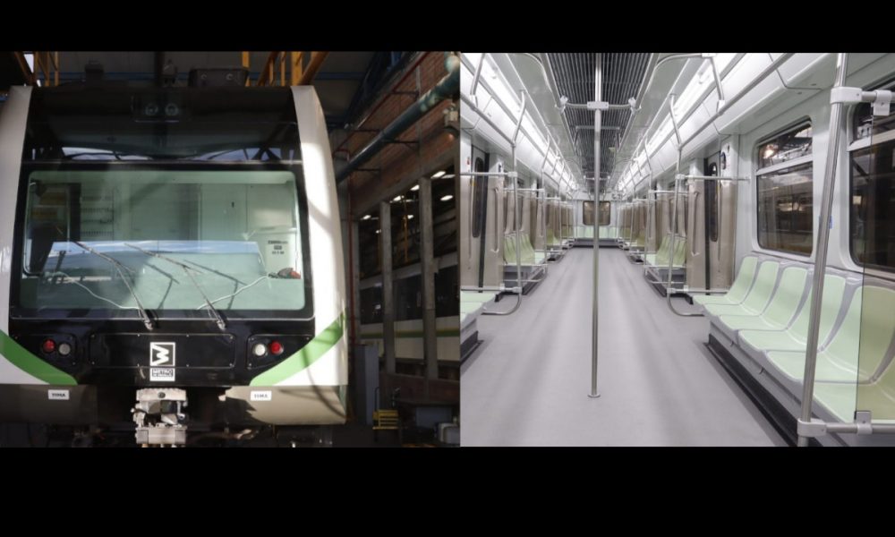 ¡Tan 'pinchados''! Hoy algunos pasajeros disfrutaron de un primer tren modernizado que circuló hoy en el Valle de Aburrá