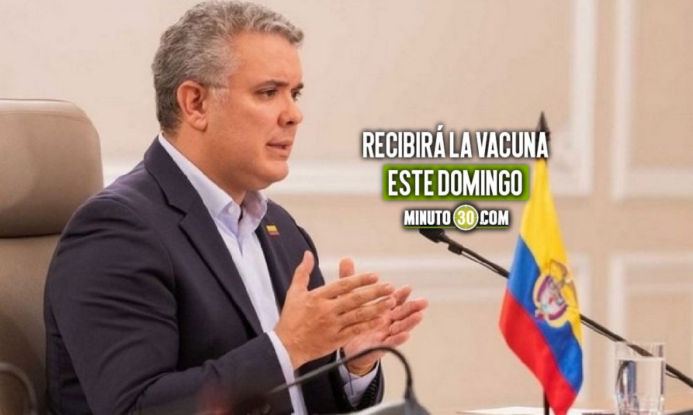 Duque se vacunará contra el Covid-19 este fin de semana