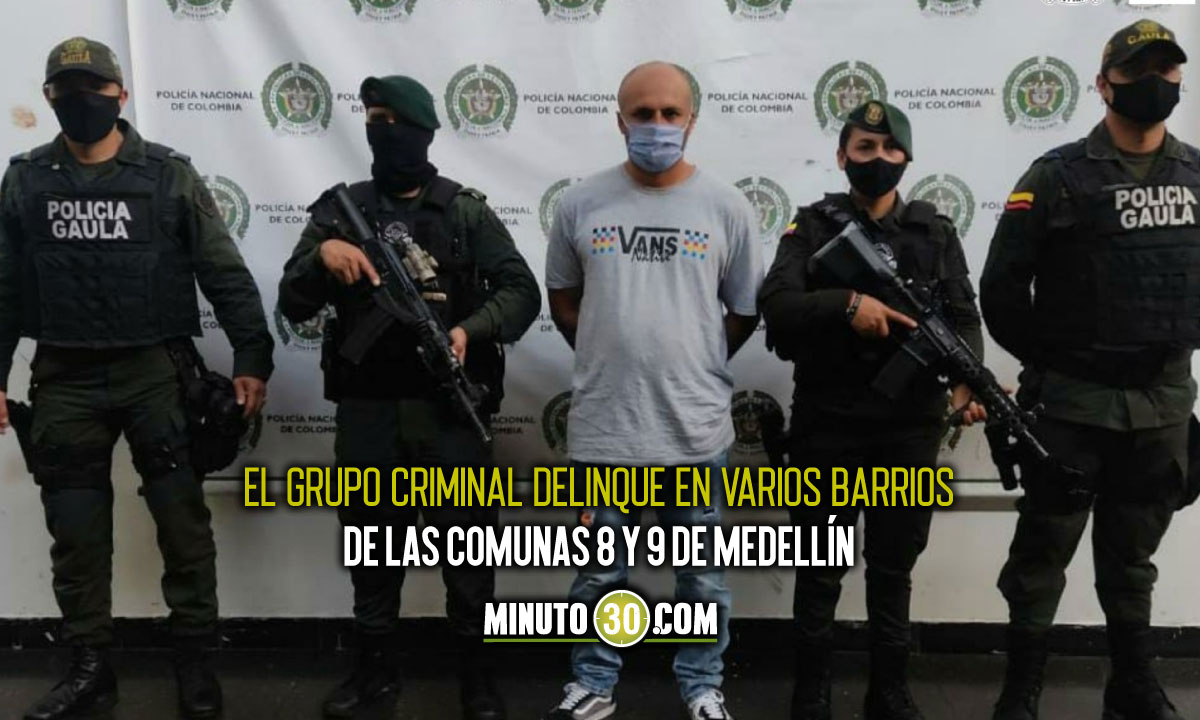 A-la-carcel-alias-Guerrillo-presunto-cabecilla-de-la-banda-criminal-Bj-Medellin alias Guerrillo