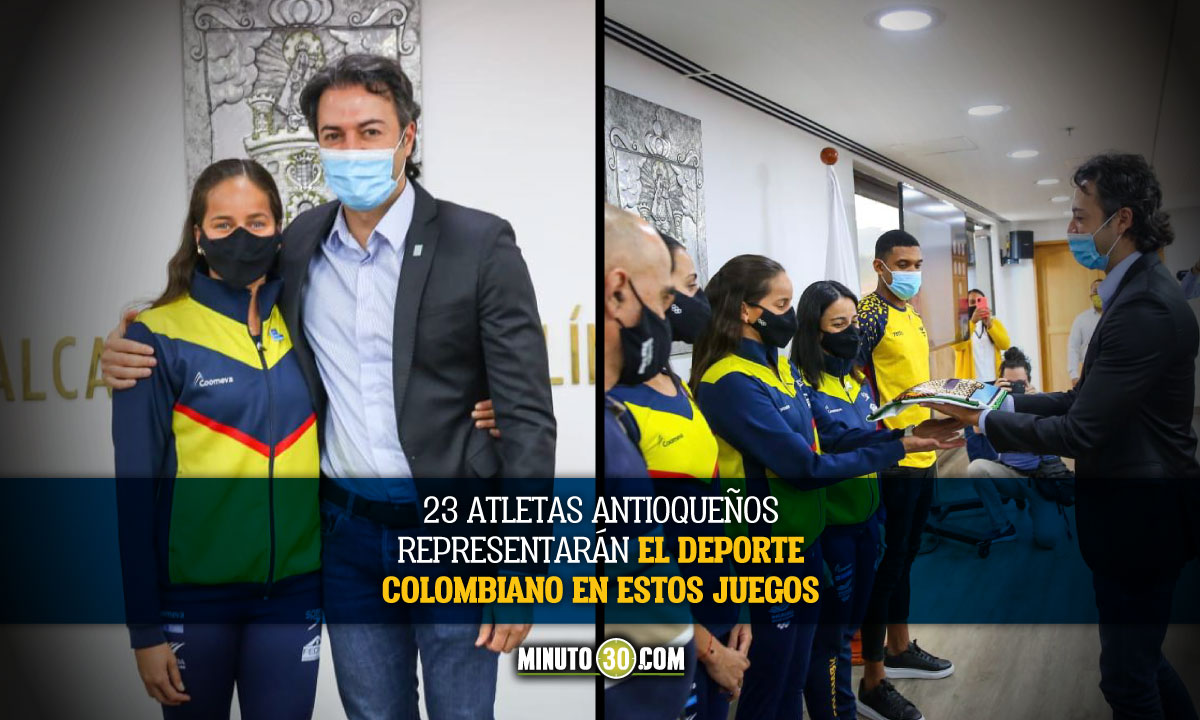 Alcalde-de-Medellin-entrego-la-bandera-de-la-ciudad-a-la-delegacion-paisa-que-participaran-en-los-Juegos-Olimpicos Alcalde de Medellín entregó la bandera de la ciudad a la delegación antioqueña que participará en los Juegos Olímpicos