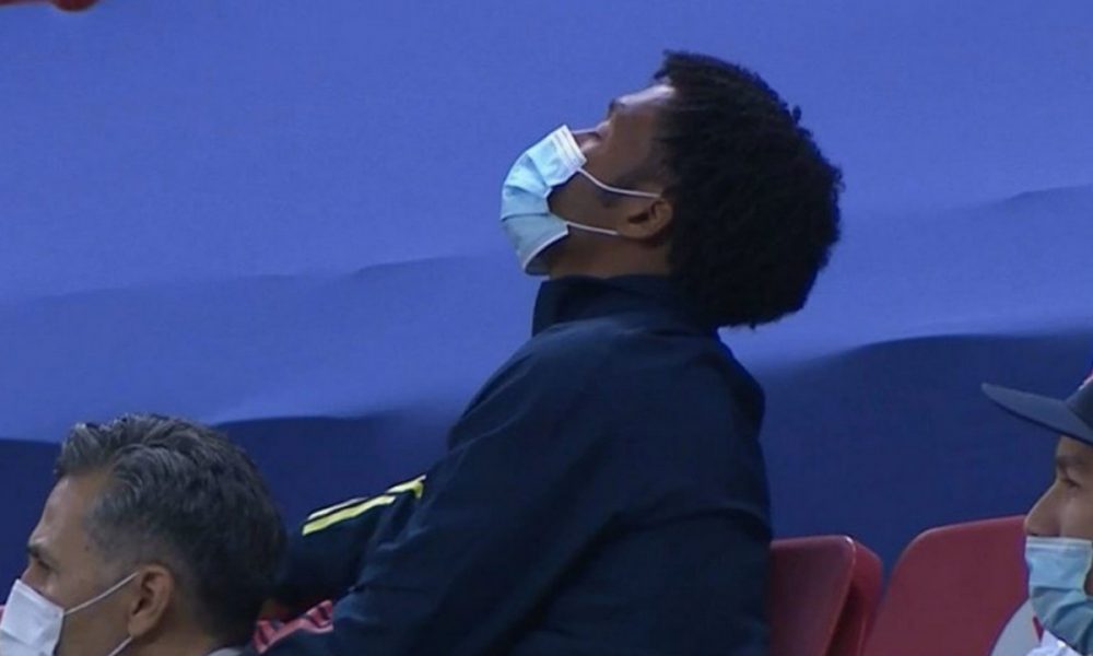 Cuadrado no aguantó la alegría y así celebró la clasificación de Colombia