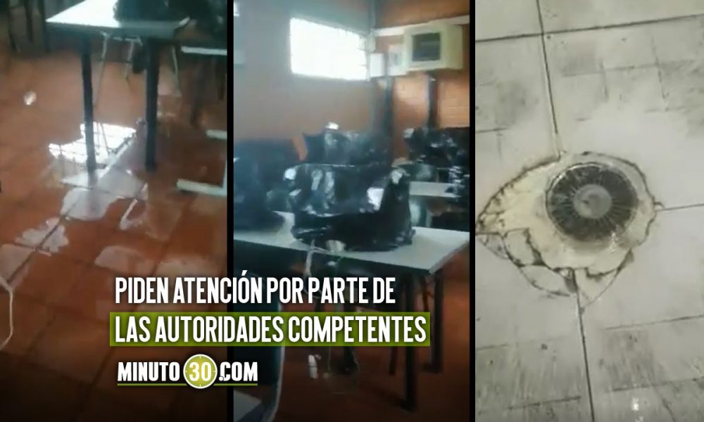 Denuncian mal estado de colegio en San Antonio de Prado