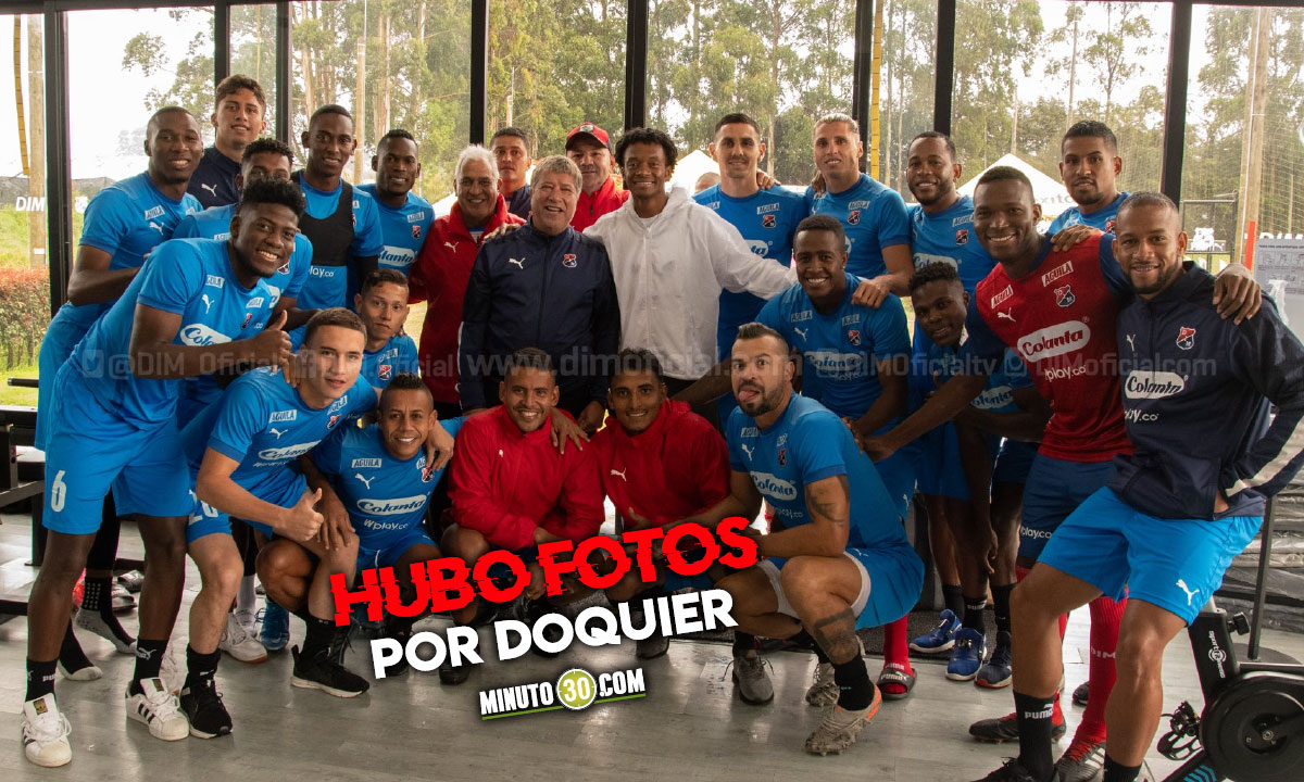 En Independiente Medellín disfrutaron la visita de Juan Guillermo Cuadrado 1 En Independiente Medellin disfrutaron la visita de Juan Guillermo Cuadrado
