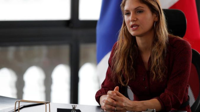 En la imagen, la canciller de Panamá, Erika Mouynes. EFE/Bienvenido Velasco/Archivo migrantes