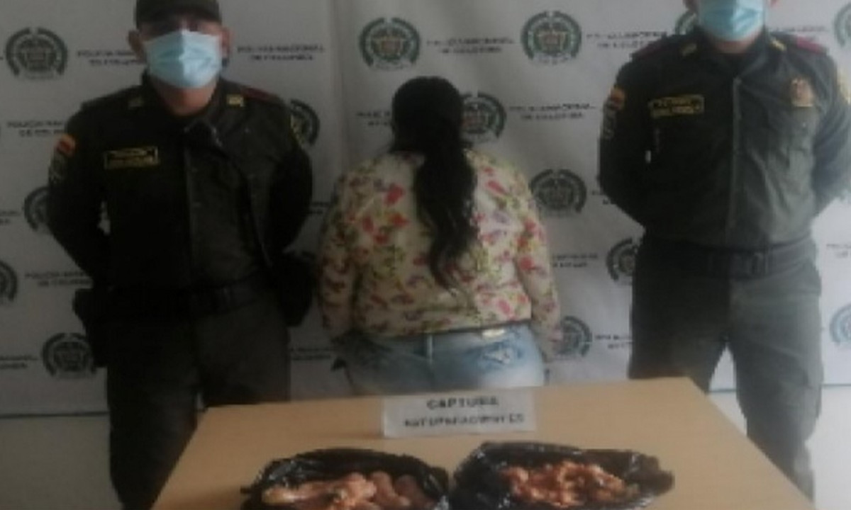 ¡Ay doña! Pretendía ingresar chorizos de marihuana a una estación de Policía ¡Ay doña! Pretendía ingresar chorizos de marihuana a una estación de Policía