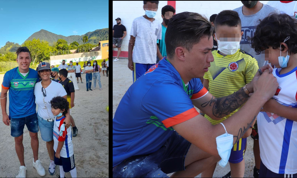 Mateus Uribe visitó a los niños y jóvenes de Venecia, Antioquia Mateus Uribe visitó a los niños y jóvenes de Venecia, Antioquia
