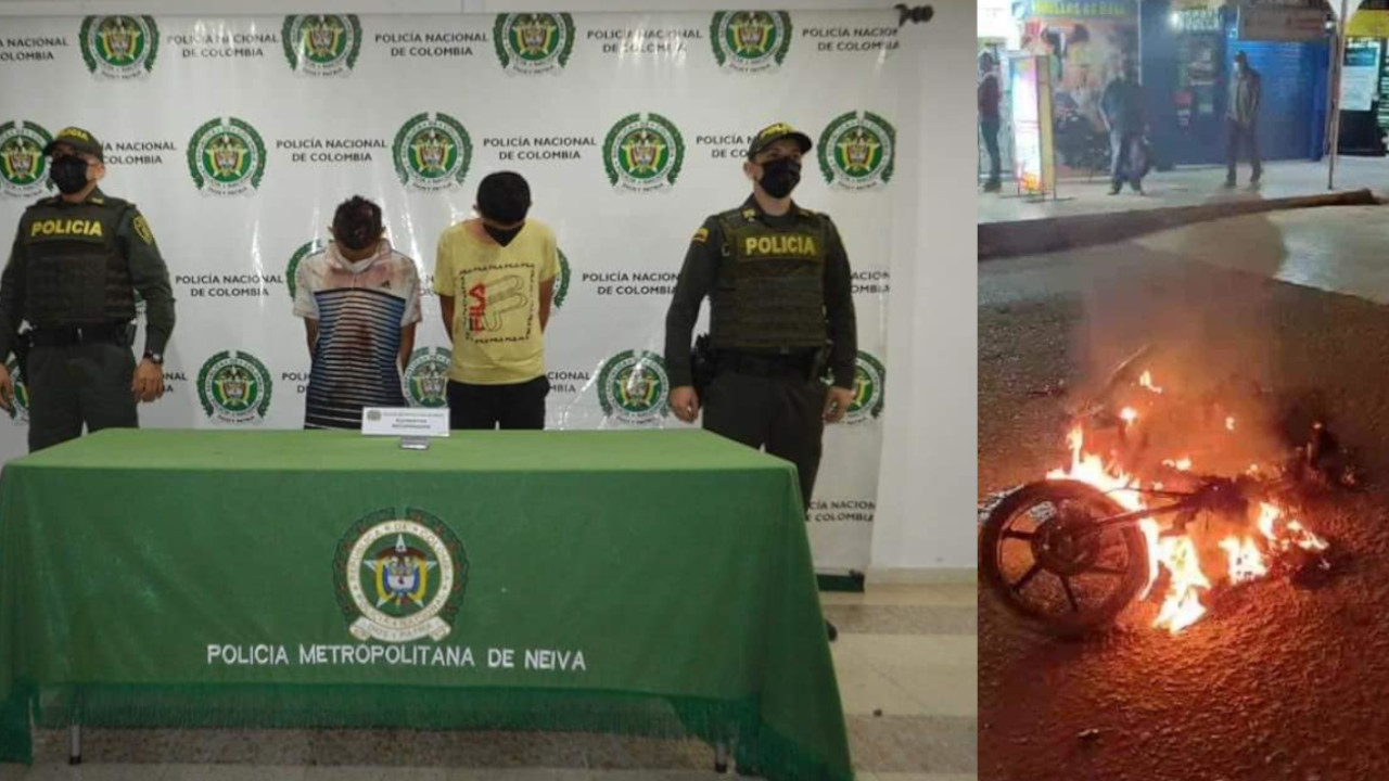 En Neiva le dieron 'paloterapia' a dos presuntos ladrones