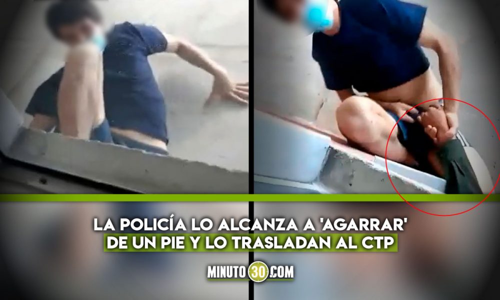 Joven se iba a tirar de un piso 7 en Medellín