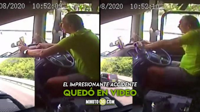 Que-tipo-tan-bruto-Por-ir-pegado-del-celular-se-estallo-contra-un-camion Inglaterra