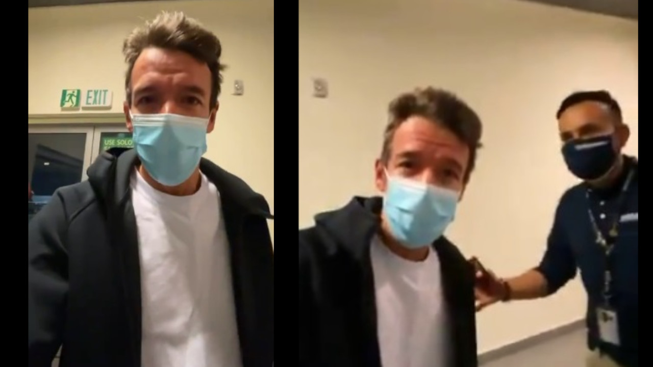 [Video] "Ni oro, ni plata, vine 'pelao'" Rigoberto Urán en su llegada al país