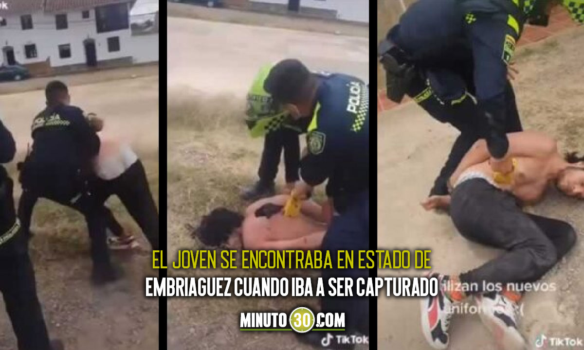 Ya-estaba-reducido-Con-un-arma-Taser-policias-ejercieron-exceso-de-la-fuerza-contra-un-joven Villa de Leyva