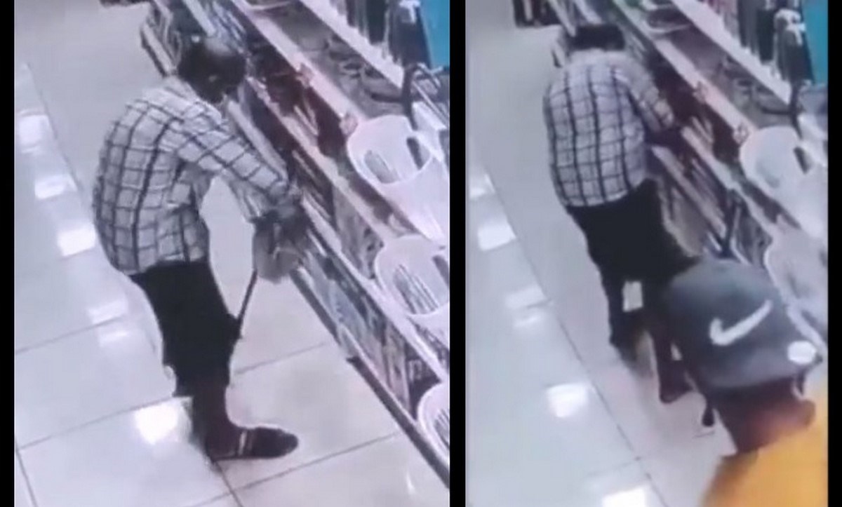 abuela robando super